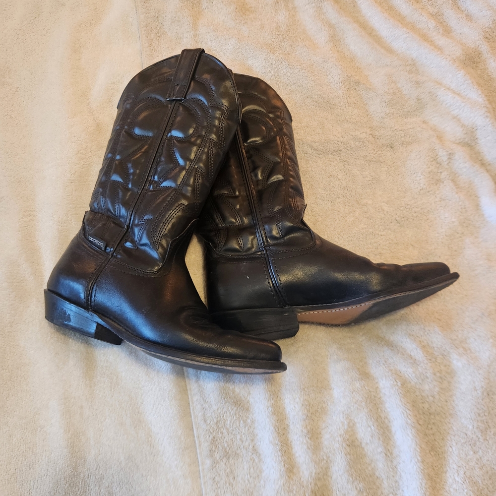 Capezio Black and Brown Western Cowboy Boots 6.5 Mens
